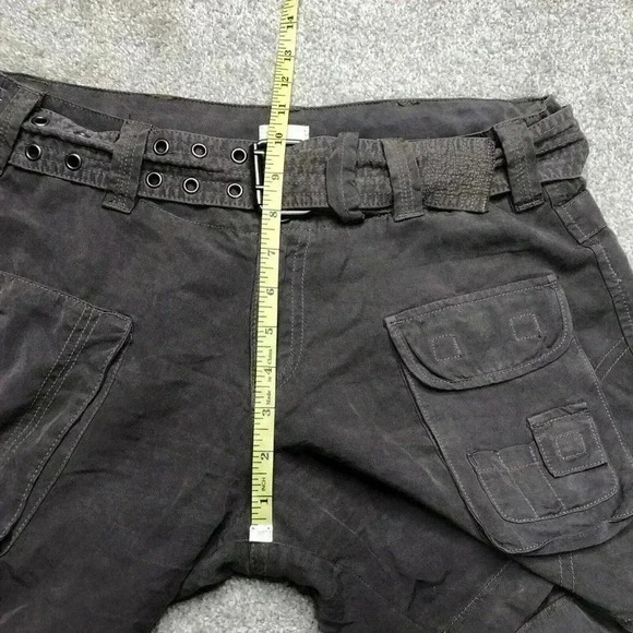 Dylan Cargo Short Chambray Belt Multiple Pockets Lightweight Casual Sz 4 - Picture 3 of 9